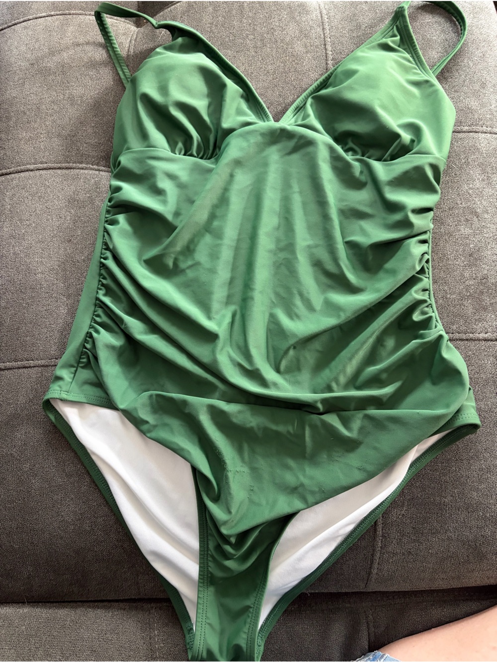 Green swimsuit - Solid Emerald Green